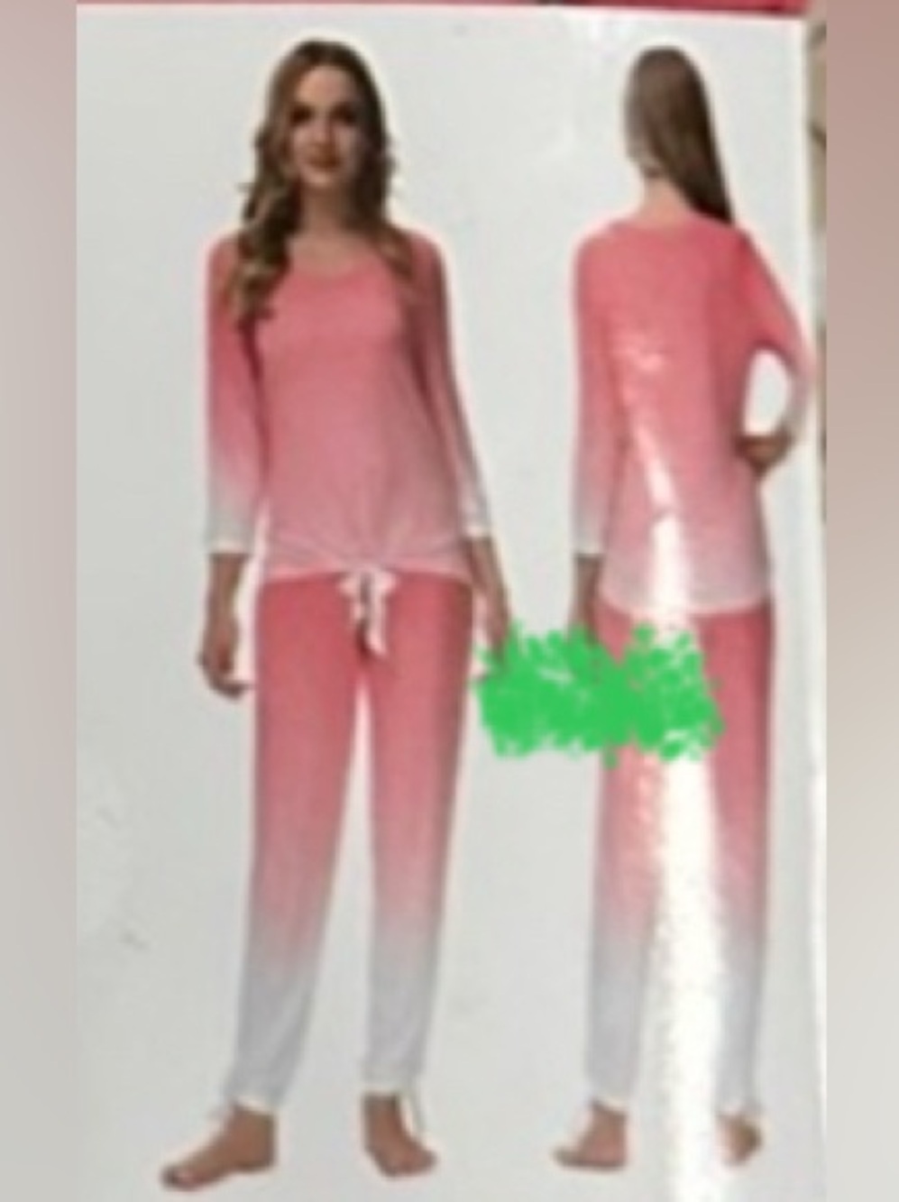 🌺NWT Wake & Wear By Ink+Ivy Large 2-Piece Tie Top & Pant Set in Spiced Coral